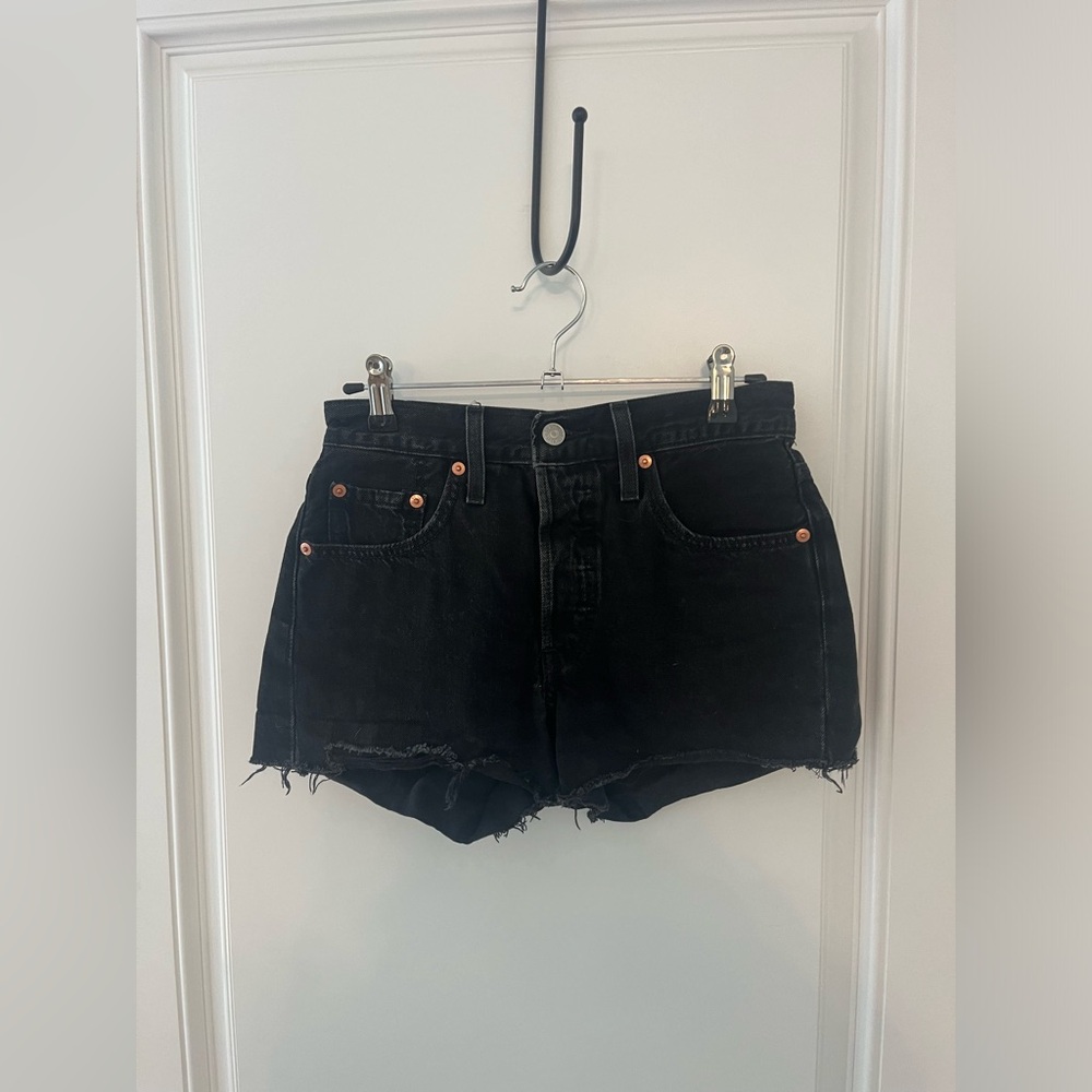 Lev’s 501 Black Denim Women Shorts